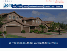 Tablet Screenshot of belmontmanagementgroup.com